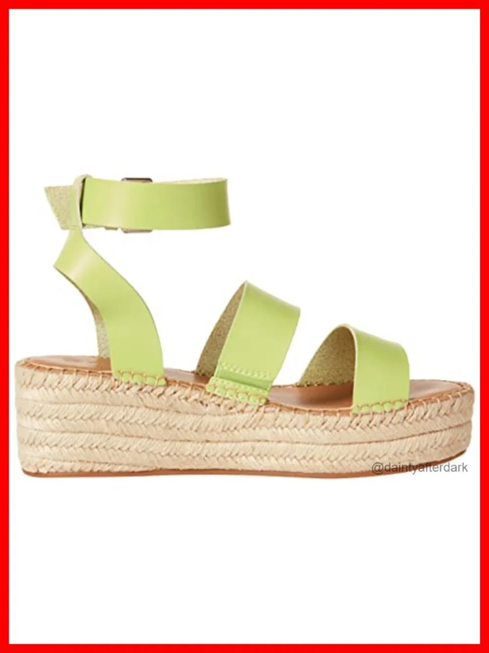 Faux Leather Espadrille Wedge Sandals Open Toe Platform
